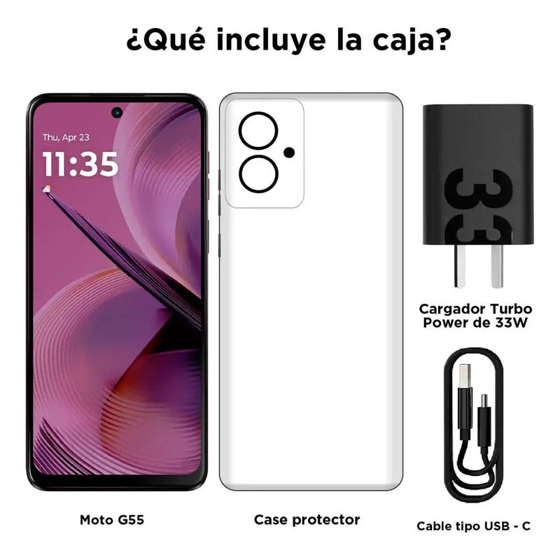 Celular Motorola Moto G55 5g Dual Sim 256gb/8gb, 6.5'', Pnk Rosa