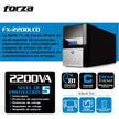 Ups Interactiva Forza Fx-2200lcd 2200va/1200w 8 Tomas ±81min Negro