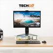 Base Mesa De 2 Niveles: Portátil, Pc, Monitor, Techgo Bma-12