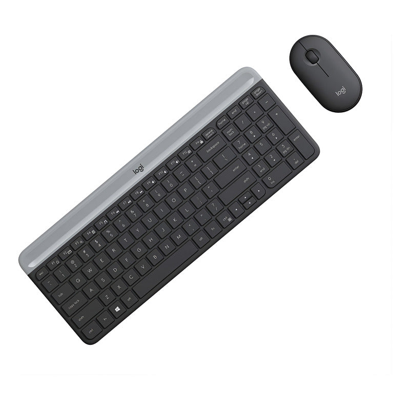 Combo Teclado Y Mouse Inalámbricos Delgados, Logitech Mk470