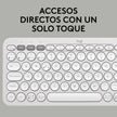 Teclado Bt Multidispositivo Logitech Pebble Keys 2 K380s, Wh