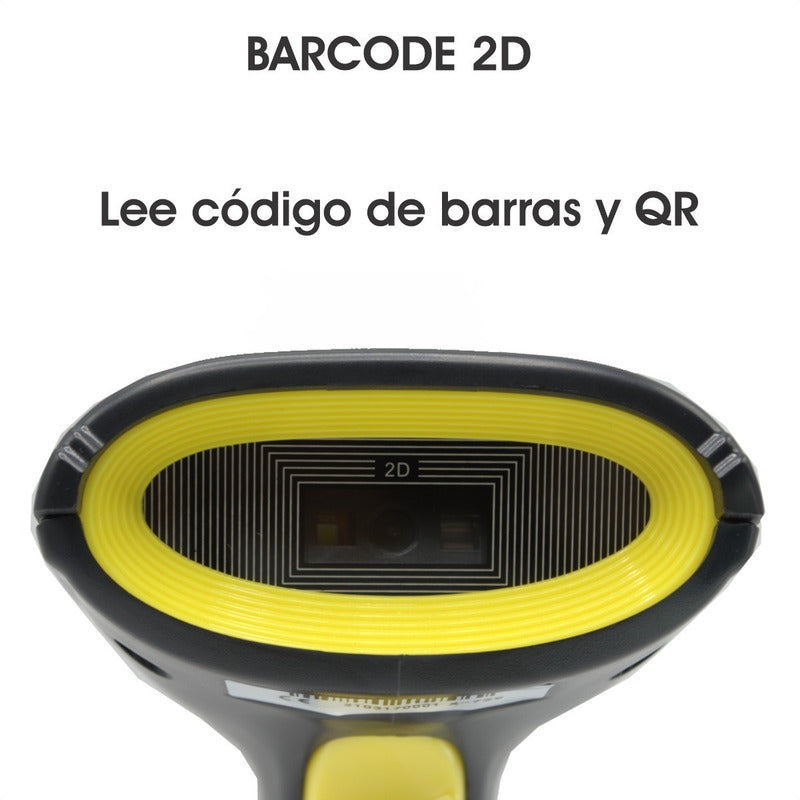 Lector/escaner Usb Código De Barras Y Qr 2d, Programable Negro Usb