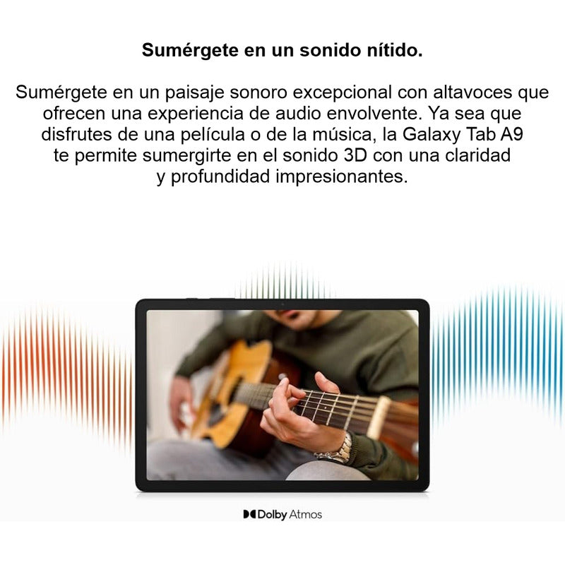 Tablet Samsung Galaxy Tab A9 Wifi 64gb/4gb 8.7'', Plateado