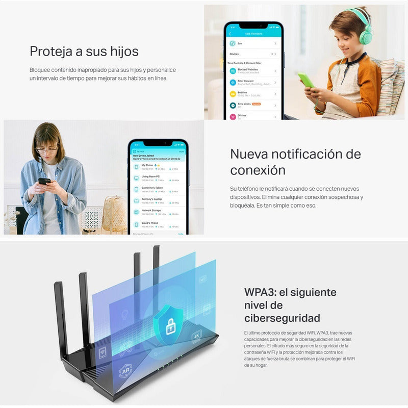 Router Tp Link Archer Ax53 Wi-fi 6 Gigabit Dual Band Ax3000