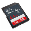 Tarjeta SDXC de 64GB SanDisk Ultra, UHS-I, Clase 10, 100mb/s