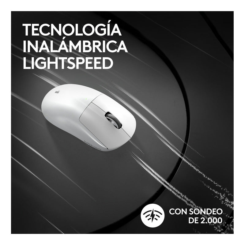 Mouse Gamer Inalámbrico Logitech G Pro X Superlight 2 - Blanco