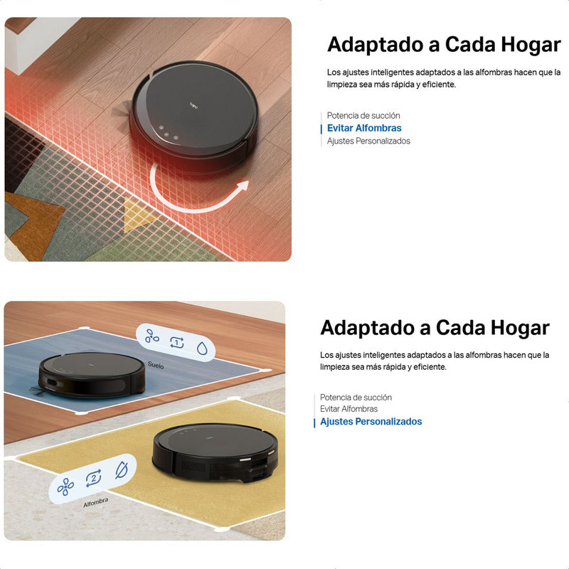 Aspiradora Robot Inteligente Tp-link Tapo Rv20 Max, 5300pa, Navegación LiDAR Sin Base de Vaciado
