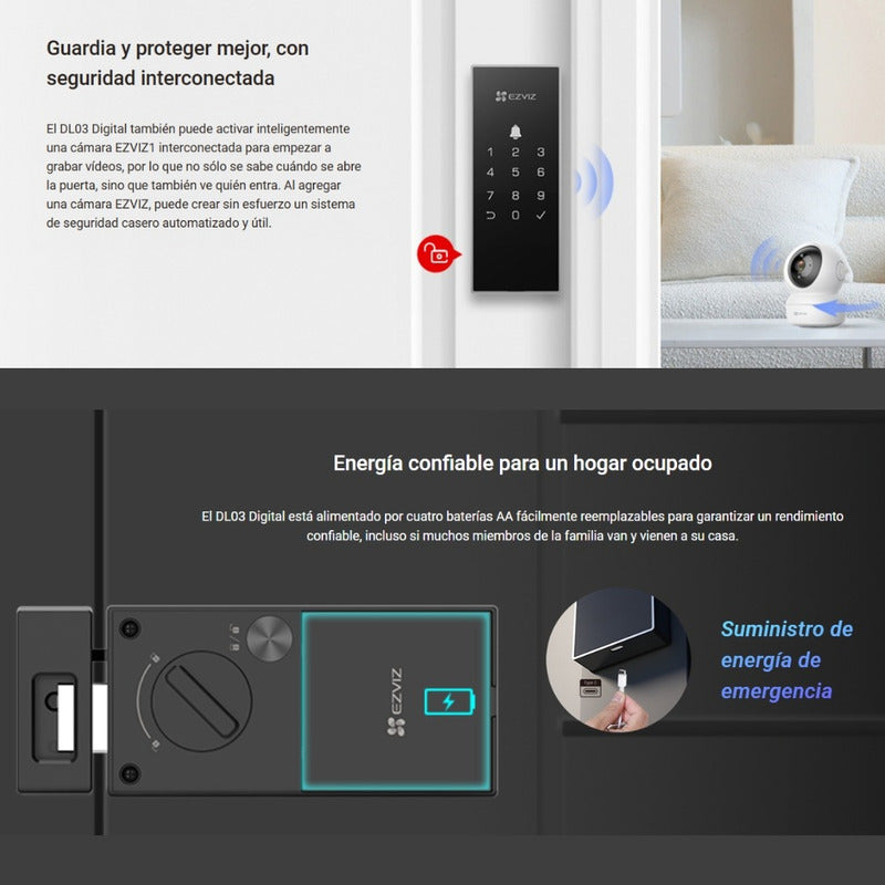 Cerradura Digital Inteligente Easy Smart Lock, Ezviz Dl03