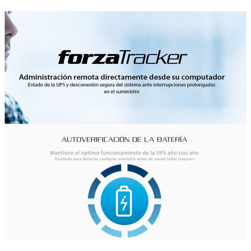 Ups Interactiva Forza Fx-2200lcd 2200va/1200w 8 Tomas ±81min Negro