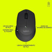 Mouse Inalámbrico Logitech M280 / Diseño Confortable - Negro