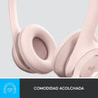 Diadema Usb Logitech H390, Mic Sin Ruido Y Controles, Rosado