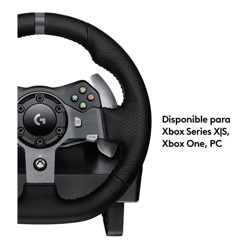 Timón Carreras Logitech G920 Driving Force Pc / Xbox X|s One Negro