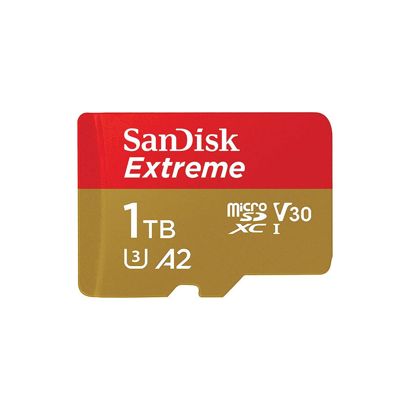 Memoria Micro SD 1TB SanDisk Extreme 190MB/s A2 V30 U3 4K UHD GoPro Drone con Adaptador SD - Original