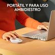 Mouse Inalámbrico Logitech M170 Receptor USB 2.4GHz Batería 12 Meses Diseño Portátil Ambidiestro - Blanco