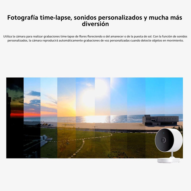 Xiaomi Aw200, Cámara Seguridad Exterior Ip65 1080p + 128gb