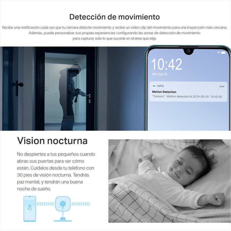 Cámara Seguridad Ip Wifi Tp-link Tapo C100 + Micro Sd 256gb