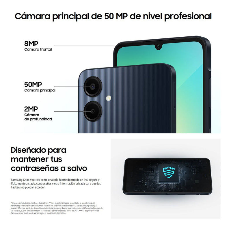 Celular Samsung Galaxy A06 128gb/4gb Black + Buds 6 Play