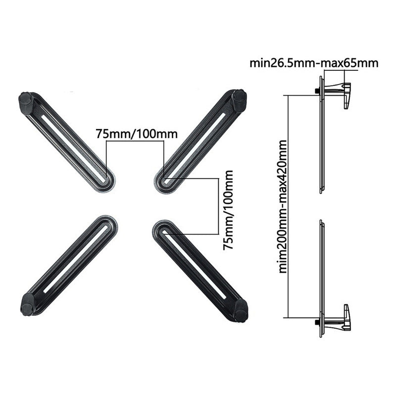Kit Adaptadores Monitores No-vesa / Sin Huecos, Techgo Xm-01