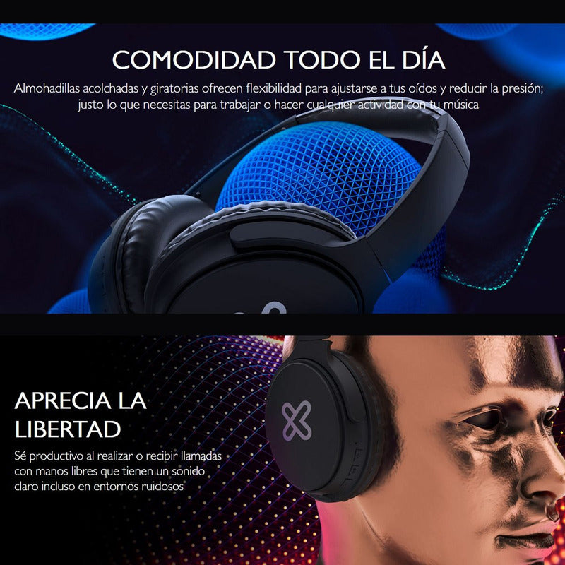 Diadema Bt Cancelación Ruido Anc Klip Xtreme Oasis Knh-050wh