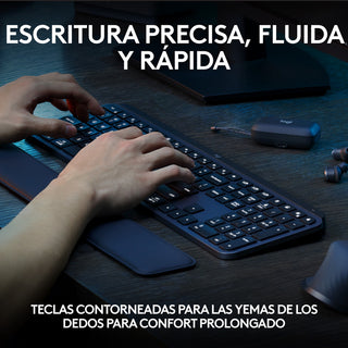 Teclado Avanzado Logitech MX Keys S Inalámbrico Retroiluminado Smart Actions Macros Multidispositivo