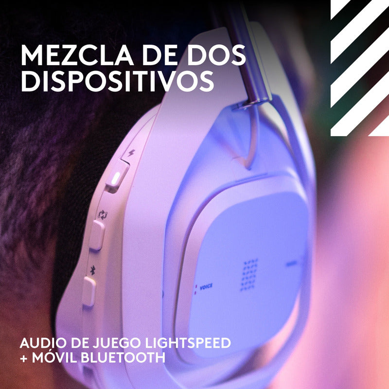 Diadema Gamer Inalámbrica + Base / Logitech Astro A50 X, Blanco