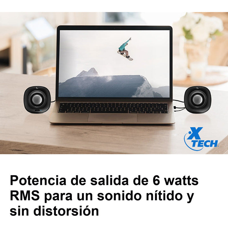 Parlantes Usb Estéreo Multimedia 2.0 Xtech Spekter Xts-115rd