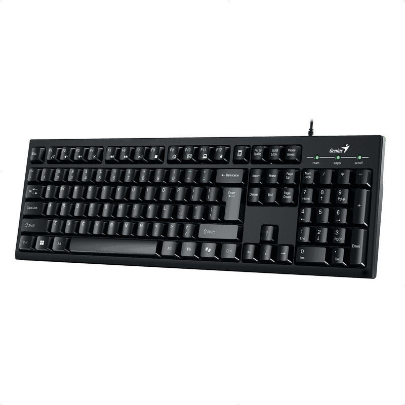 Teclado Usb Genius Smart Kb-100 Con Teclas 12 Multimedia Fn