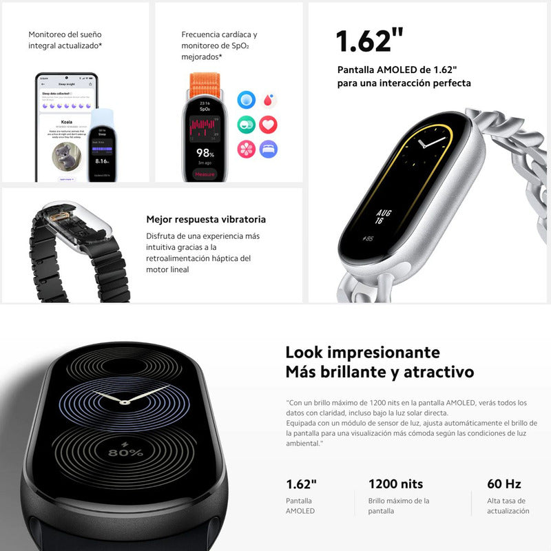 Xiaomi Smartwatch Smart Band 9, Pulsera Inteligente Bt, Slvr