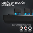 Teclado Gamer Inalámbrico Logitech G PRO X TKL LIGHTSPEED con RGB LIGHTSYNC - Negro