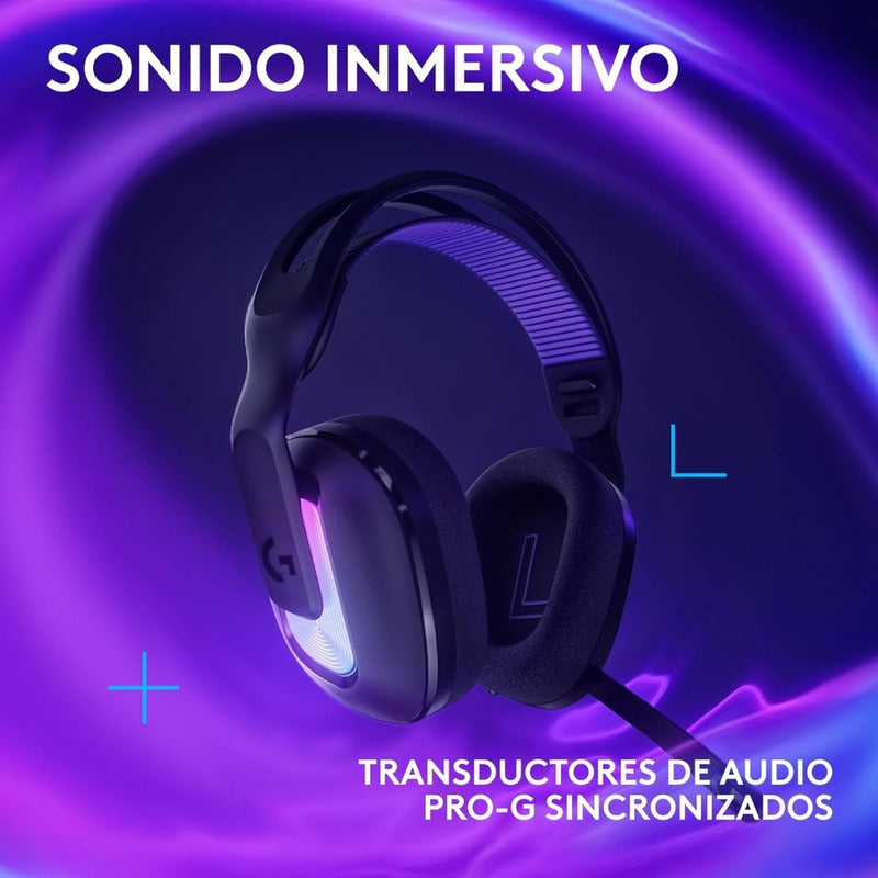 Auriculares Gamer Inalámbricos Logitech G522 Lightspeed, Negro