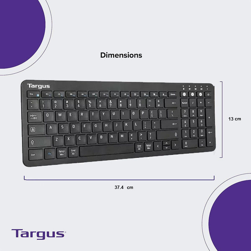 Targus Akb863 Teclado Bluetooth 5.1 Qwerty Español