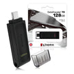 Memoria USB-C de 128GB Kingston DataTraveler 70, Estándar USB 3.2 Gen 1