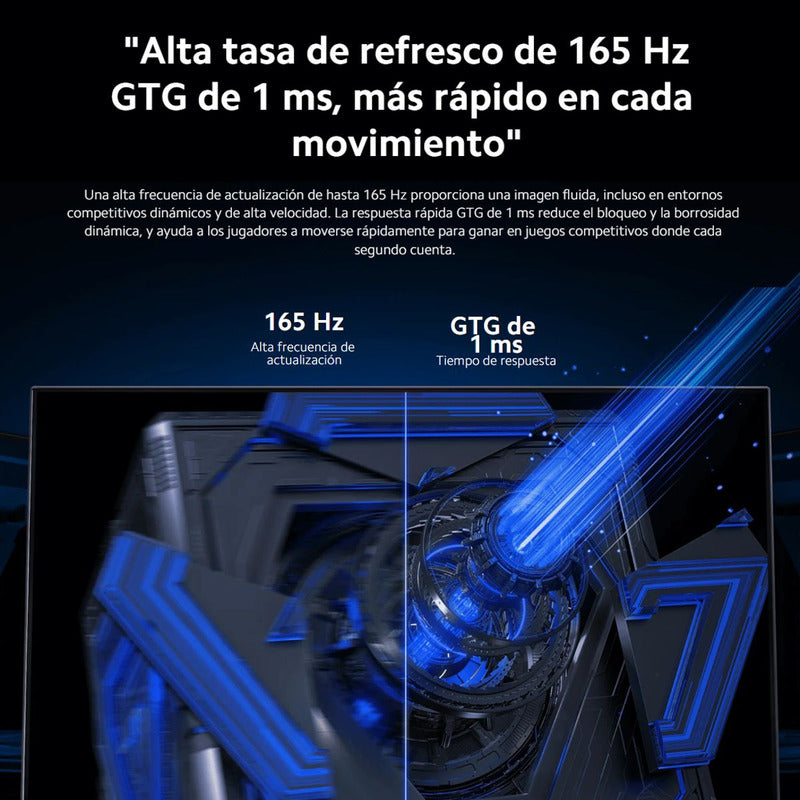 Xiaomi Gaming Monitor G27i, Panel Fast Ips, 1080p, 165hz/1ms Negro