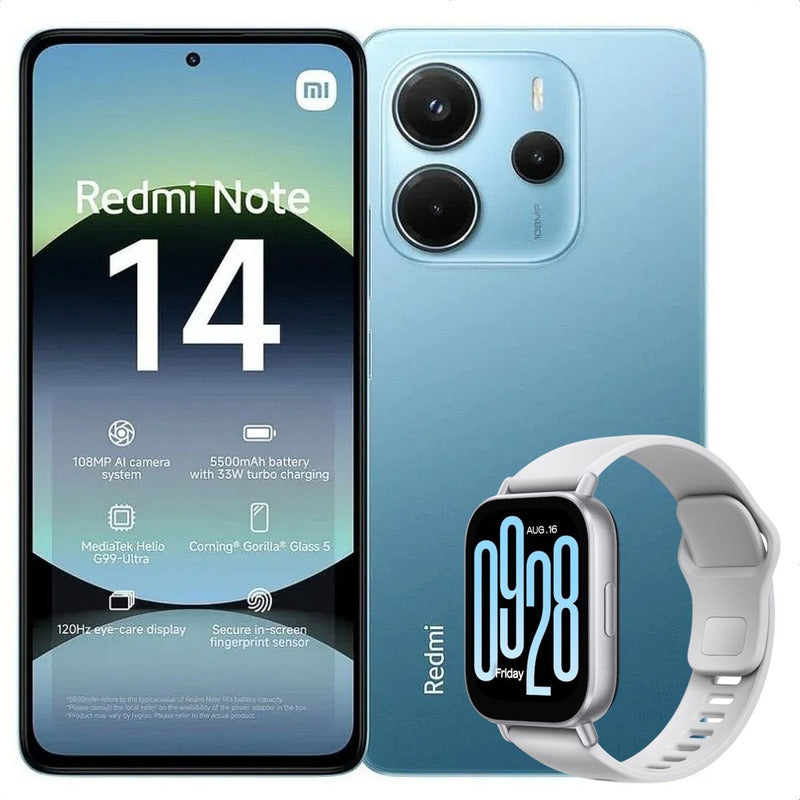 Celular Xiaomi Redmi Note 14 128gb/6gb Azl + Watch 5 Active