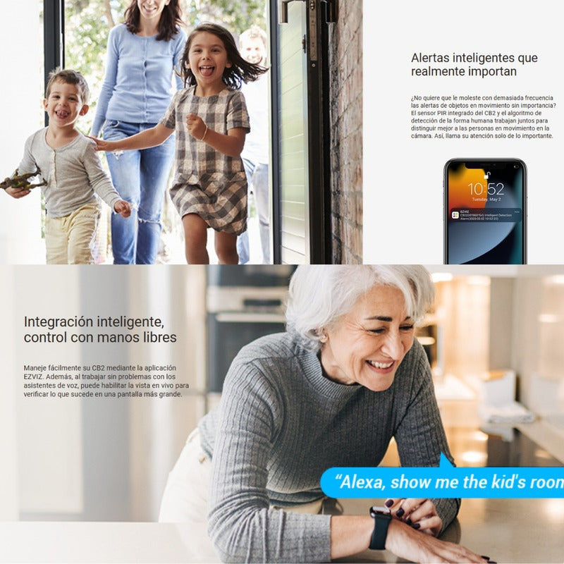 Cámara Wi-fi Con Batería Para Hogar Inteligente Ezviz Cb2