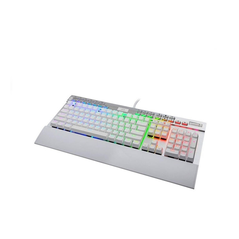 Teclado Gamer Mecánico Redragon K550 Yama, Luces Rgb, Blanco