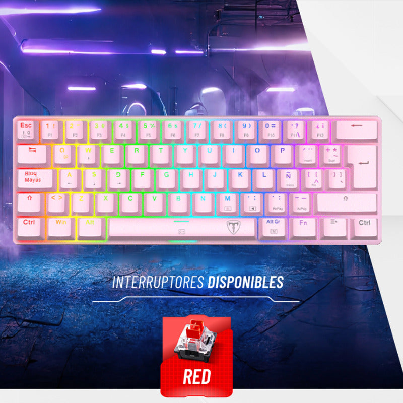 Combo Tdagger Teclado Arena Pnk + Mouse Tgm301 + Pad Mouse L