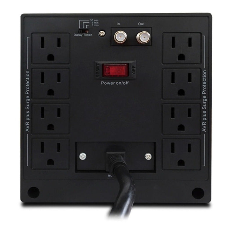 Regulador De Voltaje Cdp R-avr 3008, 3000va / 1500w, 8 Tomas