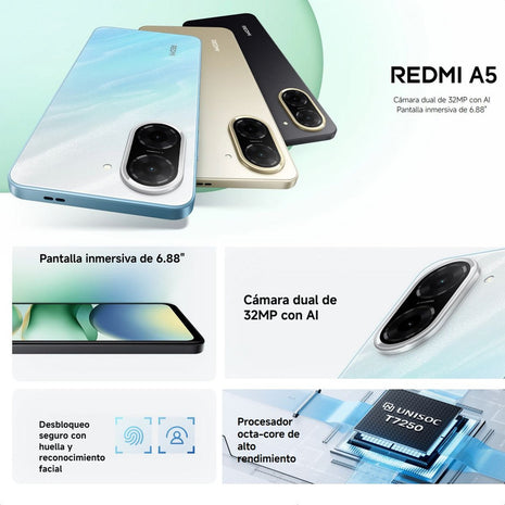 Celular Xiaomi Redmi A5 Dual Sim 128gb/4gb 6.88'' 32mpx Gold