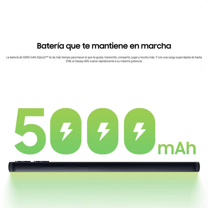 Celular Samsung Galaxy A05 64gb/4gb Verde + Cargador 25w