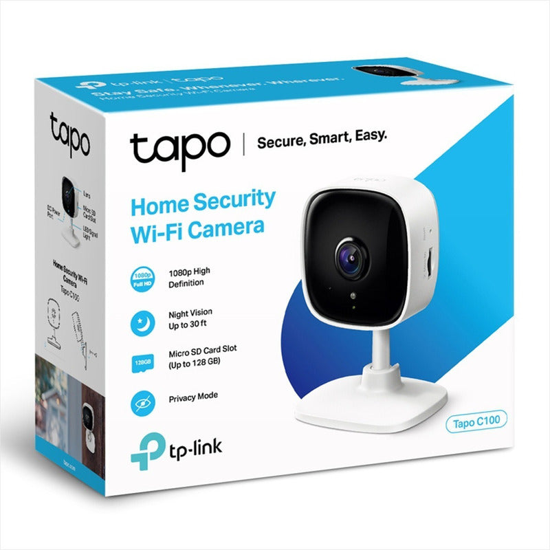 Cámara Seguridad Ip Wifi Tp-link Tapo C100 + Micro Sd 256gb