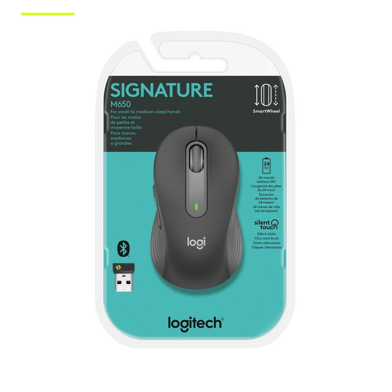 Combo Logitech Signature: Teclado K650 + Mouse M650, Grafito