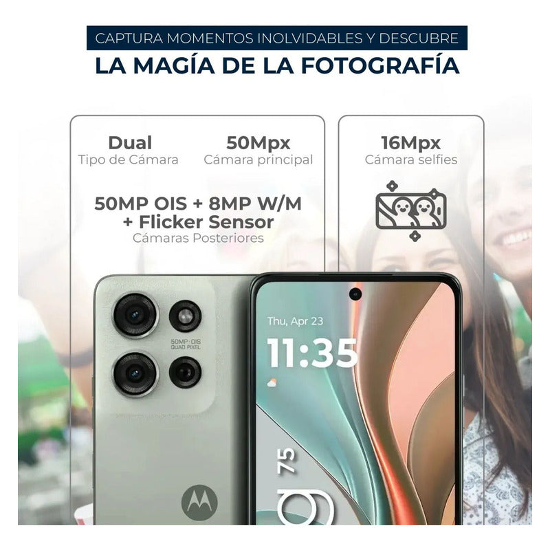 Celular Motorola Moto G75 5g 256gb/8gb Verde + Moto Buds 065