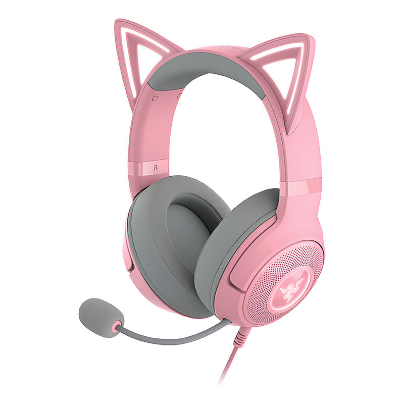 Diadema Gamer Inalámbrica Bt Razer Kraken Kitty V2, Rosa