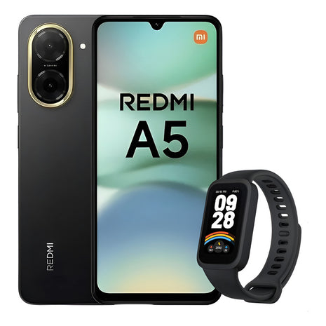 Celular Xiaomi Redmi A5 64gb/3gb Negro + Mi Band 9 Active