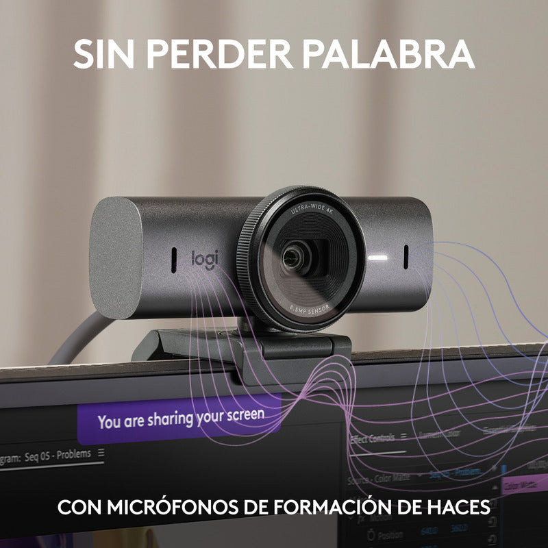 Cámara Web Logitech Mx Brio Ultra Hd 4k Para Colaboración