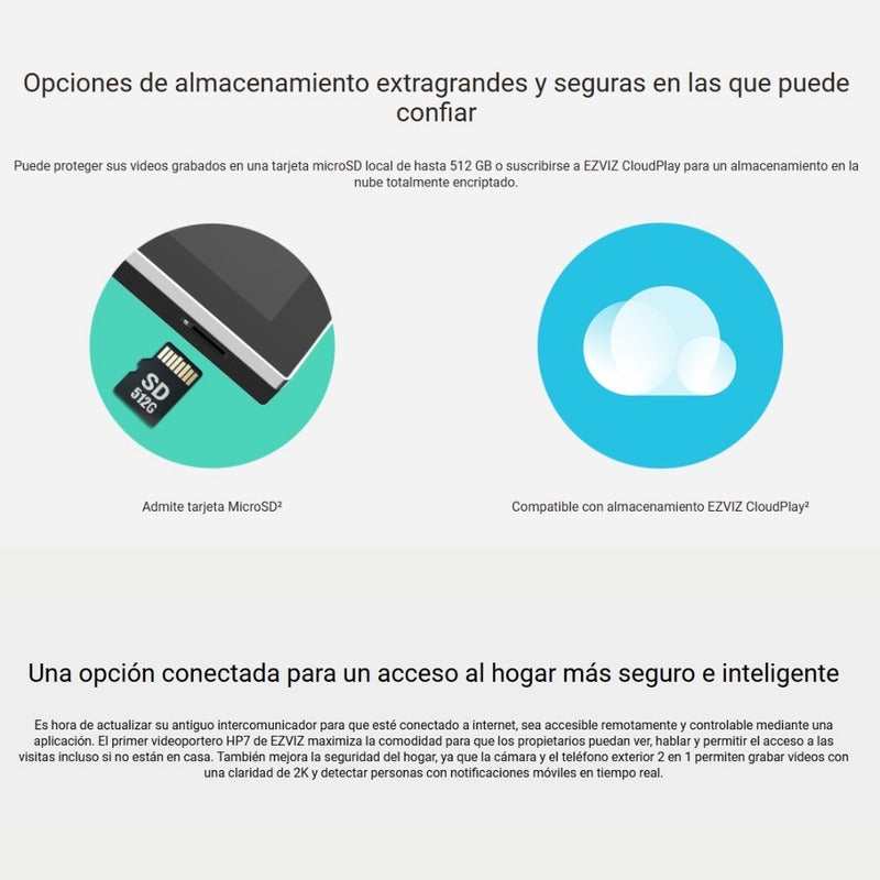 Video Portero Digital Inteligente 3mp Wifi, Ezviz Hp7