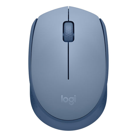 Mouse Inalámbrico Logitech M170 Receptor USB 2.4GHz Batería 12 Meses Diseño Portátil Ambidiestro - Gris Azulado