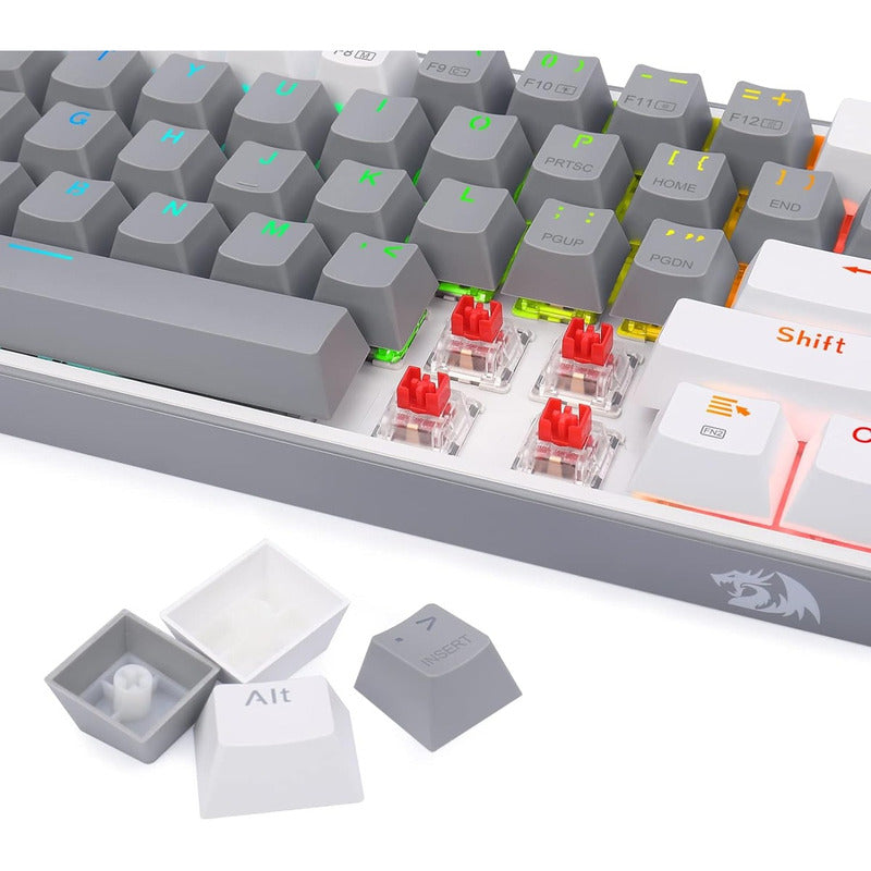 Teclado Gamer Mecánico Wireless Redragon K616rgb-gw Fizz Pro