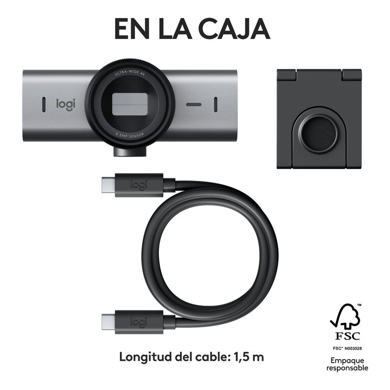 Cámara Web 4k Premium Ai / Logitech Mx Brio 705 For Business